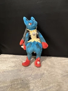 Mega Lucario Pokemon Center 2014 Plush 11" Pokémon Toy GUc - Picture 1 of 9