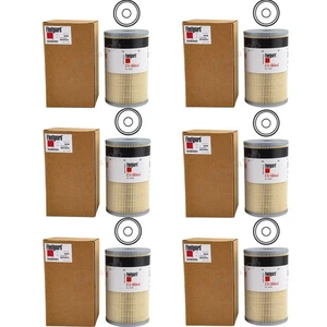 6 Pack Fleetguard Fuel Water Separator Filter FS19765 Cummins ISX Paccar MX - Picture 1 of 7