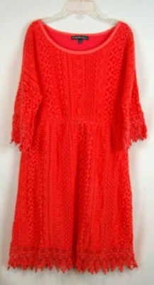 Vestido coral manga 3/4 hombro frío My Michelle niñas/niños talla 10 usado en excelente estado Foto 1 de 4