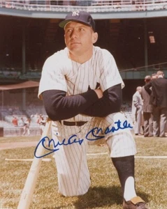 Nice Signed Mickey Mantle 8X10 Color RP Photo w/coa Free Shipping - Bild 1 von 1