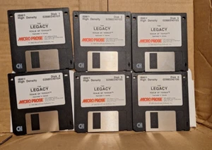 Legacy: Realm of Terror (PC, 1993) - 3.5" Floppy Disks w/ Sleeves Only - Tested - Picture 1 of 8