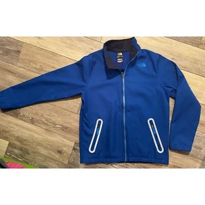 The North Face Softshell Jacket Full Zip Lightweight Blue Coat Mens Size S - Picture 1 of 7