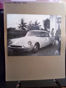 1960 Citroen black and white photo mounted on cardboard from Holiday Magazine - Picture 1 of 2