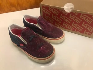 Vans Classic Slip-On Shimmer Pink, Kids size US 7.5 super clean shape with box - Picture 1 of 12