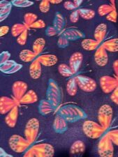 Beautiful Purple Butterfly Fleece Blanket 58” X 72”