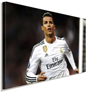Cristiano Ronaldo Fussball Leinwandbild  AK ART Wanddeko Wandbild - Bild 1 von 5