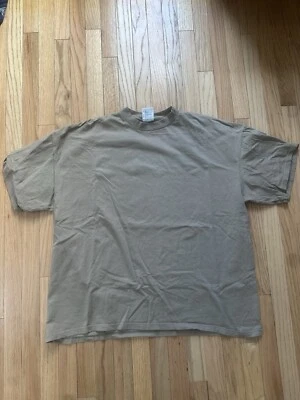 Camisa retro vintage años 90 marrón tostado en blanco talla XXXL Foto 1 de 4