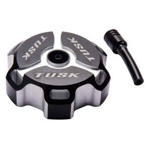 Tusk Billet Aluminum Gas Cap, Clarke Fuel Tanks Black Machined - Picture 1 of 3