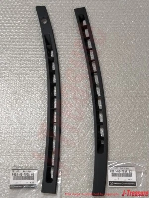 MAZDA RX-7 FC3S Genuine Black Defroster Grille Vents Dashboard RH & LH Set OEM - Image 1 of 4