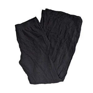 NEW Anthropologie Drew Women Pants Womens M Medium Black Stretch Waist Wide Leg - Bild 1 von 7