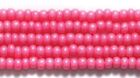 Opaque Terra Pink Czech PRECIOSA® glass rocailles 11/0 seed beads, 1 Hank 