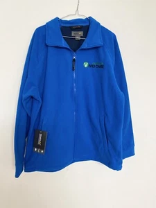 Mens Fleece Top Jumper Jacket Running Skin Sport Fully Zip NEW Size L - Picture 1 of 12