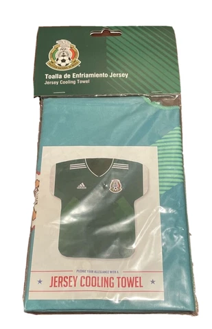 World Cup Soccer Mexico Jersey-Shaped Cooling Towel, Green, One Size Cover