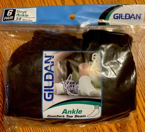 Gildan Boy’s Ankle Socks, size 3-9 - Picture 1 of 1