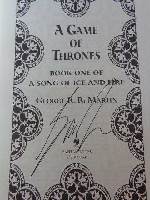 George RR Martin Signed Autograph A Game of Thrones Hardcover Book W/  PSA/DNA COA – Nicks Sports Autographs