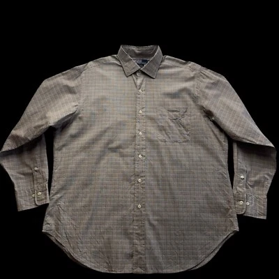 Polo Ralph Lauren Marrón Azul Abotonado Manga Larga Hombre 17 34/35 100% Algodón 129 Foto 1 de 4