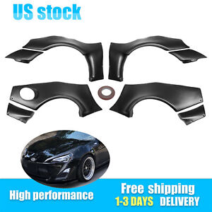 New 8pc Wide Body Fender Flares Wheel Cover For 13-20 Subaru BRZ 13-16 Scion FRS
