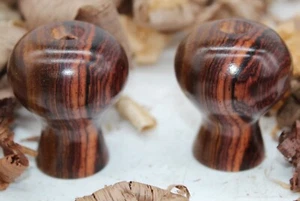 Par de perillas Cocobolo hechas a medida para avión router grande Lie Nielsen Nº 71  - Imagen 1 de 3