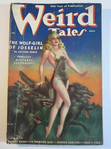 Weird Tales Pulp v.32 #2, Aug. 1938 VG Brundage Cover! Lovecraft, Howard & More - Picture 1 of 4