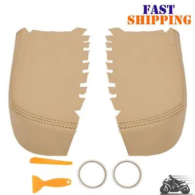 Panel de puerta reposabrazos cuero sintético cubierta para Honda Pilot 09-15 beige Foto 1 de 4