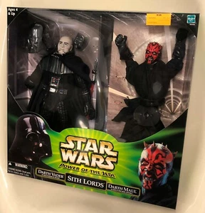 Star Wars Power of Jedi Sith Lords Darth Vader & Darth Maul 2-Figures Set Hasbro - Picture 1 of 8