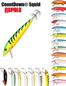 RAPALA SQUID TOTANARA TRAINA CALAMARI 9 CM 11 CM - Imagen 1 de 22