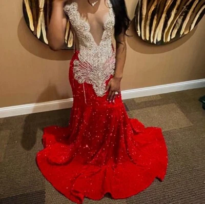 Vestido de sirena de lentejuelas Foto 1 de 2