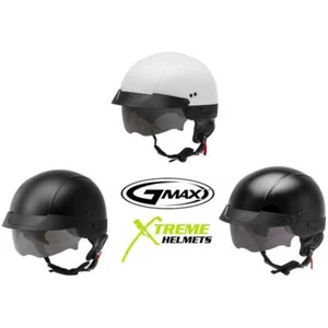 Gmax HH-75 Helmet Half Shorty Inner Shield Quick Release Buckle DOT XS-2XL - Picture 1 of 16