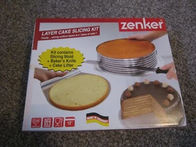 ZENKER 11" LAYER CAKE SLICING KIT GERMANY STAINLESS 8 LAYERS NEW NEVER OPENED - Image 1 of 4