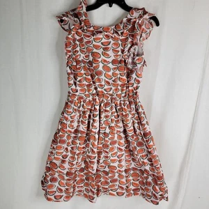 J. Crew Crew Cuts girls Size 16 Watermelon Ruffles Summer Dress - Picture 1 of 6