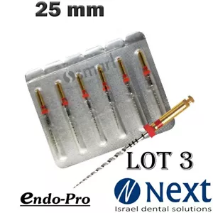 SETx3 Dental NiTi Super Feile geschützt Universal ENDO PRO F2 Kanal rotierend 25 mm - Bild 1 von 5