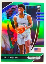 James Wiseman RC 2020-21 Green Prizm Draft Picks Rookie Card #2 GSW Warriors SP