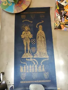 Rollo de París Henry and Margery de colección, oro y azul marino, con toallitas 34"x16 - Imagen 1 de 12