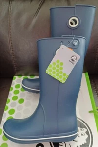 ZAPATO CROCS CROCBAND JAUNT GEORGIE LLUVIA NIEVE ~ Azul Marino ~ Mujer 4 ~ NUEVO - Imagen 1 de 4