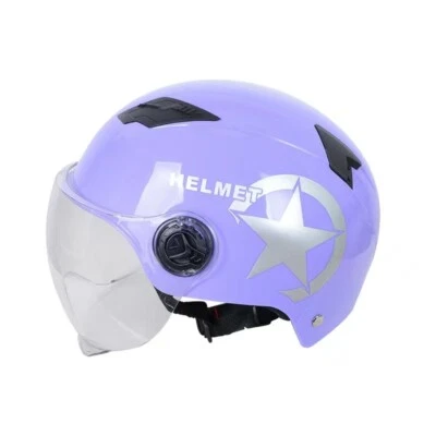 Protector de Cabeza Bicicleta Moto Scooter Casco Moda Anti-UV Media Cara Sombrero Foto 1 de 4