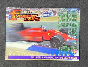Gerhard Berger Futera 1995 Grand Prix Fastest Laps Numbered /5000 F1 Card FL3 - Bild 1 von 2