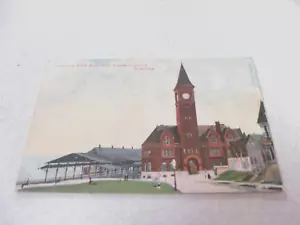 VINTAGE 1909 CHICAGO & NORTH WESTTERN PASSENGER STATION MIWAUKEE POST CARD - Picture 1 of 2