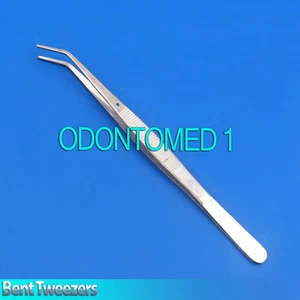 10pc Stainless Steel 6" Deluxe Bent Tweezers long - Picture 1 of 3