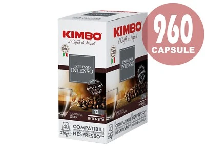 960 CAPSULE KIMBO COMPATIBILI NESPRESSO MISCELA INTENSO OFFERTA - Image 1 of 4