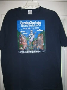 Eureka Springs Blues Weekend T-Shirt xl ss 2015 2-seitig Arkansas - Bild 1 von 10