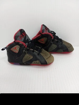 复古 90 年代 Nike Air Baby Jordan 7 Raptor 尺码 2 婴儿运动鞋 罕见 — 第 1/4 张图片