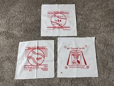 Minnesota Twins Homer Hanky 1991 1996 1997 Magic Back Kirby Retirement Lot Of 3