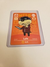 Lyle # 016 16 Animal Crossing Amiibo Card  Series 1 MINT NEVER SCANNED!