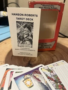 HANSON ROBERTS TAROT DECK 1985 KOMPLETT TOP ZUSTAND BX GEBRAUCHSSPUREN - Bild 1 von 5