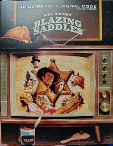 Blazing Saddles (4K UHD, Blu-ray, Digital, 2025) NEW W/SLIPCOVER - Picture 1 of 4