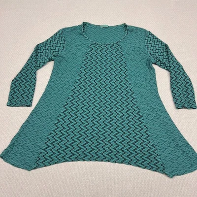 Túnica Aston Tianello por Steve Barraza azul-petróleo preta texturizada malha GG - Imagem 1 de 4