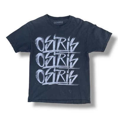 Vintage Y2K Osiris T-Shirt Faded Black Size Large Skate Grunge - Image 1 of 4