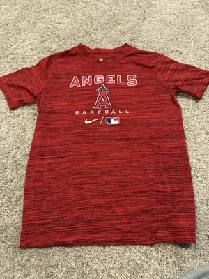 Camiseta de béisbol para niños Nike Dri-Fit Angels talla mediana Foto 1 de 4