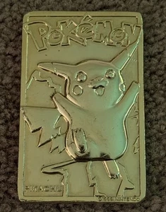 Pokemon Vintage 1999 23K Gold Plated Card Burger King Limited Edition Pikachu - Picture 1 of 7