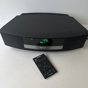 BOSE WAVE RADIO II AM/FM Alarm Clock Radio Black) W/ Remote Tested - Picture 1 of 15